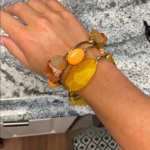 Bourbon and Bowties Orange Bangle set